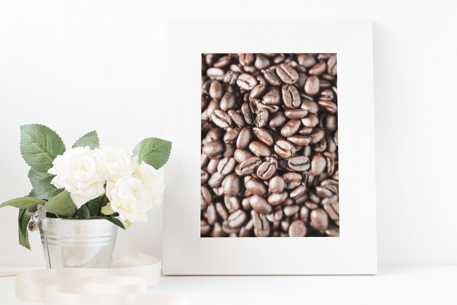 Coffee Bean Art, Coffee Gift, Coffee Poster, Gifts for Coffee Lovers