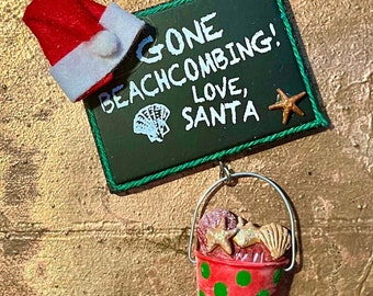 Santa's Gone Beachcombing Ornament