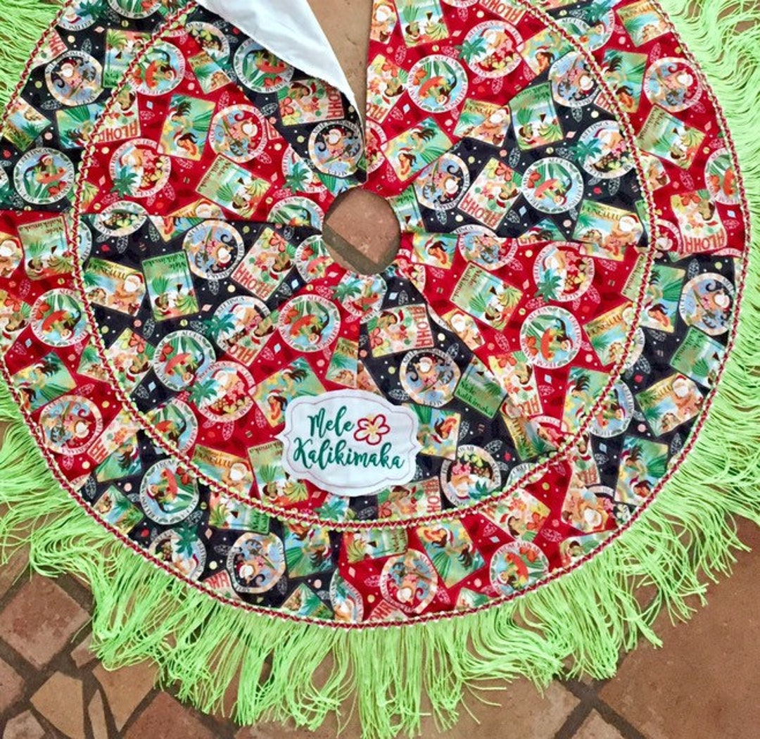 Hawaiian Christmas Tree Skirt 