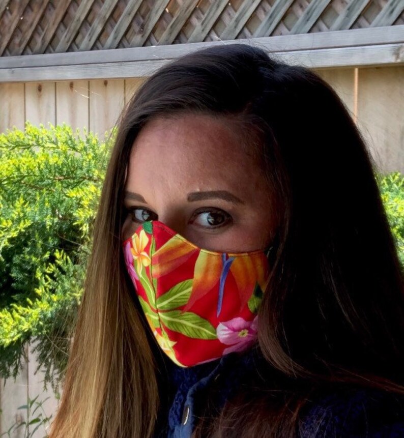 20 Assorted Hawaiian Print USA Face Mask Protective Etsy
