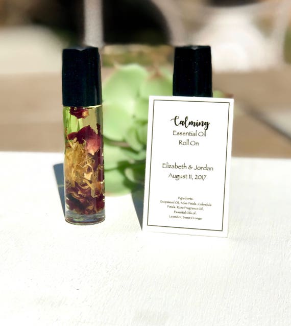 Wedding Favors/Aromatherapy Roll on/Essential Oil Roll Etsy