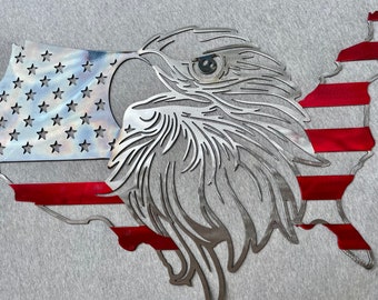 American Flag - American Flag Sign -US Flag - American Eagle - American Flag Wall Sign