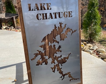 Lake Chatuge Sign - Lake Sign - Chatuge Sign - Metal Lake Sign - Lake Chatuge Metal Sign - Lake Decor