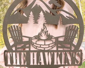 Family Name Sign - Metal Last Name Sign - Custom Metal Name Sign - Established Name Sign Family Name Sign Metal