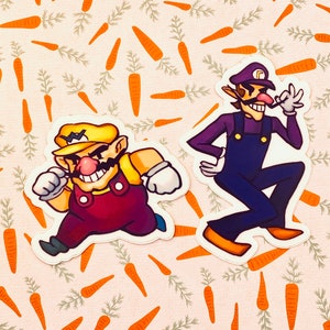 Wario Bros Vinyl Stickers