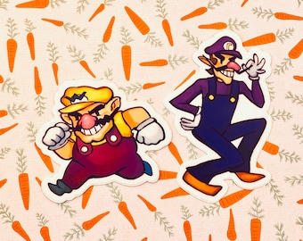 Wario Bros Vinyl Stickers