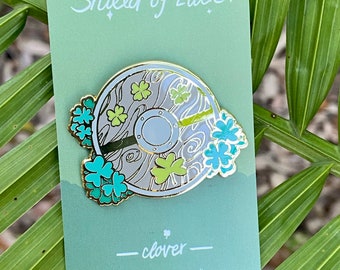 Shield of Luck enamel pin