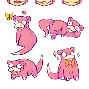 Slowpoke Sticker Sheet