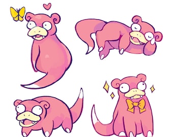 Hoja de pegatinas de Slowpoke