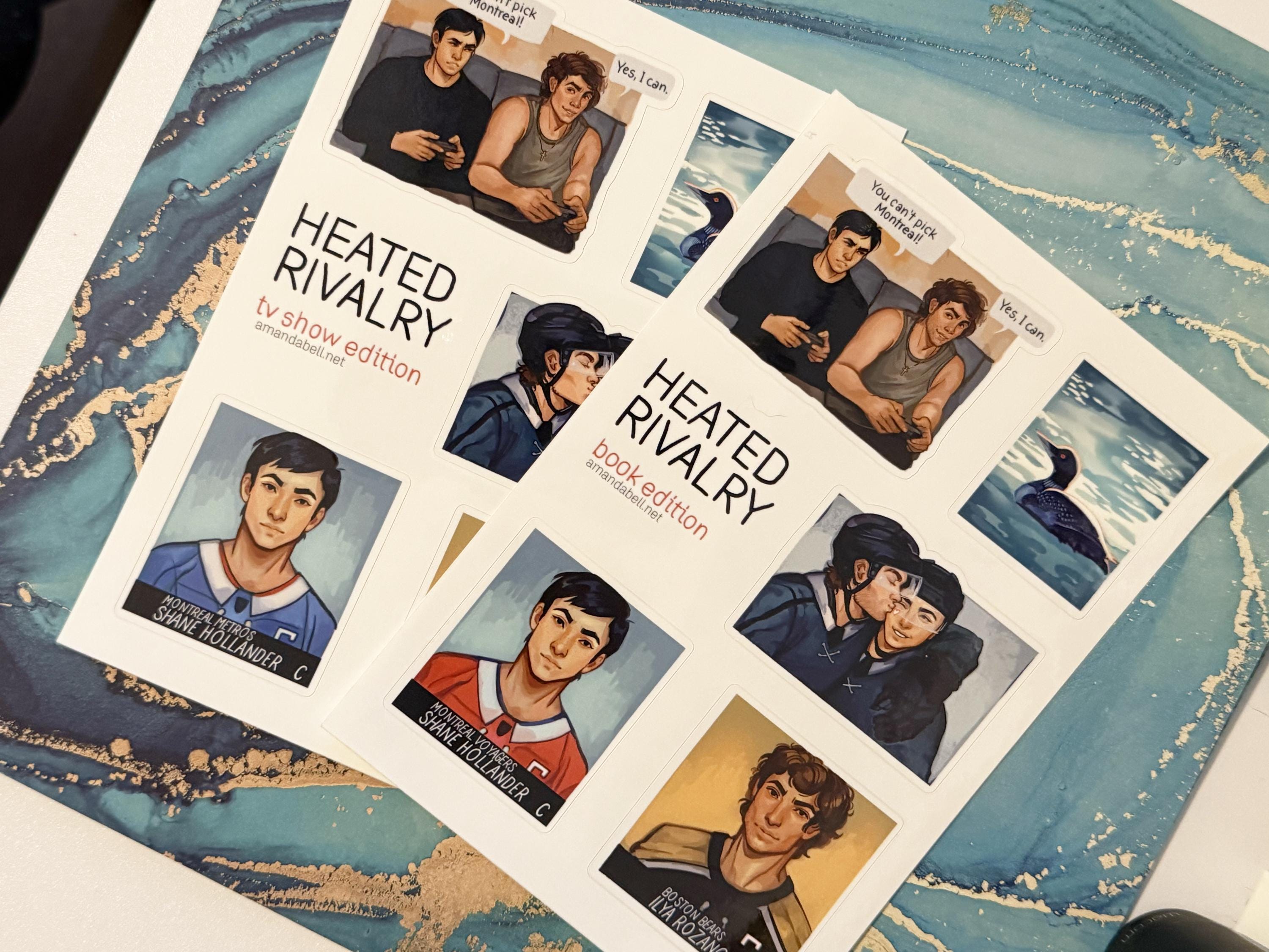 Heated Rivalry Sprayed Edges Heated Rivalry Sticker Sheet - Etsy
