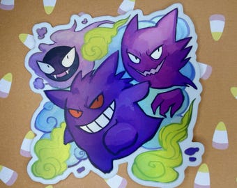 Gengar Family Sticker