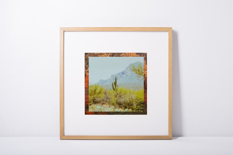 Wall Decor, Digital Download, Printable Art, Botanical Art, Desert Art, Cactus, Cactus Art, Modern Art, Fine Art, Colorful Art Tucson image 1