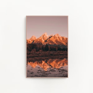 Mountain Art, Colorful Art, Fine Art, Wyoming, Digital Download, Printable Art, Grand Teton National Park, Wyoming Art &quot;Teton Rise&quot;