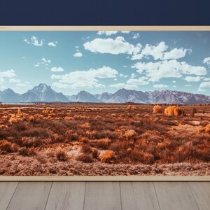 Digital Download, Mountain Art, Printable Art, Wyoming Print, Colorful Art, Mountains, Wall Decor, Fine Art, Wyoming Art &quot;Grand View&quot;