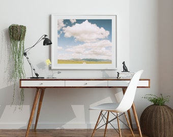 Arte Minimalista, Arte en la Nube, Arte de Montaña, Fotografía de Montaña, Descarga Digital, Arte de Montana, Bellas Artes, Fotografía de Naturaleza, Cielo "Crazy Moutains"