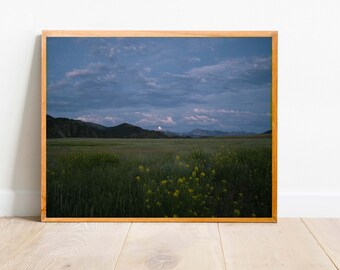 Montana Moment, Large Wall Decor, 8x10 Art, Wall Art, Montana, Female Artist, Montana Made, Print, Landscape Art, "Summer Arrival"