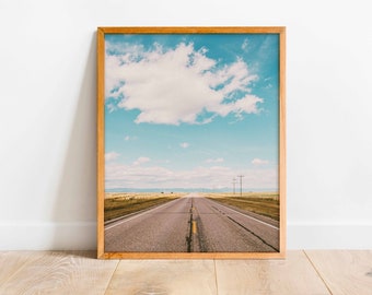 Montana Art, Montana Print, Instant Download, Digital Download, Printable Art, Landscape Print, Montana, Mountain Print, Art "Running Down"