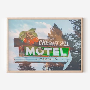 Flathead Lake, Lake Art, Montana Art, Fine Art, Digital Download, Printable Art, Vintage Sign Art, Vintage, Vintage Sign, Blue &quot;Cherry Hill&quot;