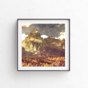 Nationalpark, Grand Teton Nationalpark, Berg Kunst, Berg Druck, Berg Dekor, Geschenke für ihn, sofortiger Download, helle Kunst "Teton"
