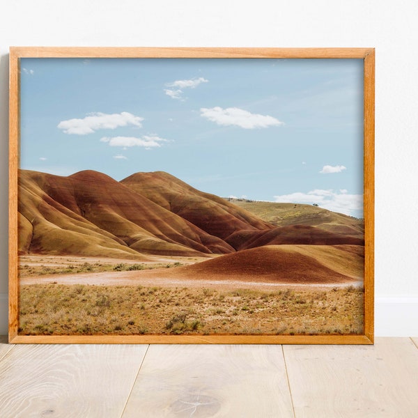 Painted Hills, Oregon Photography, Digital Download, Printable Art, Fine Art, Wall Decor, Interior Design, Desert Art, Desert "Mars Attack"