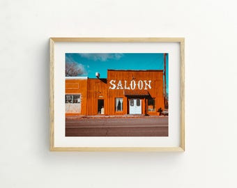 Old Vintage Print, Printable Art, Vintage Photography, Vintage Bar, Americana Wall Decor, Wall Decor, Wall Art, Digital Download "Saloon"