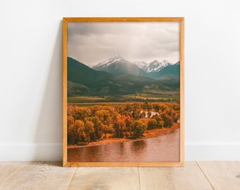 Montana Art, Montana Print, Instant Download, Digital Download, Printable Art, Landscape Print, Montana, Mountain Print, Wall Art "Absaroka"