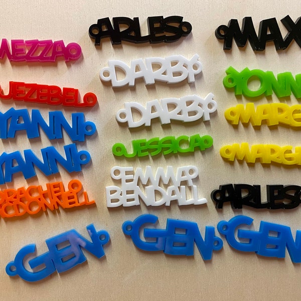 Laser cut Acrylic Names/Words