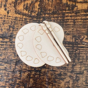 80mm Laser cut Embellishments Paint brush and palette