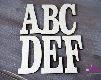 Laser Cut Letters Alphabet numbers