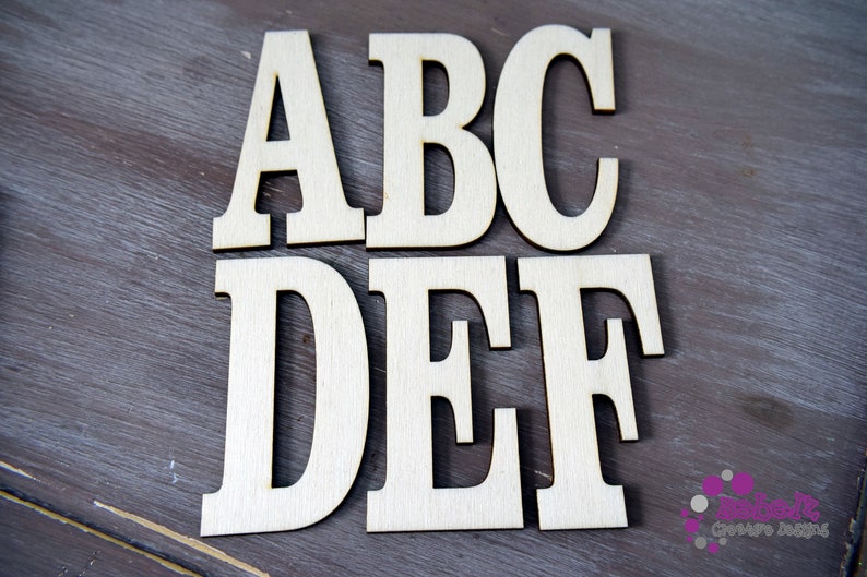 Laser Cut Letters Alphabet numbers Etsy