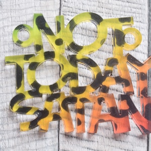 Laser cut UV Printed Acrylic Names/Words