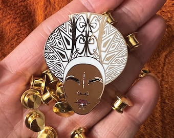 Queen Ramonda Enamel Pin: Wakanda Forever, MCU Inspired