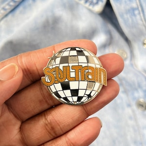 Retro Disco Ball Enamel Pin, Soul Train Gold Hard Enamel Pin, Music Enamel Pin, Nostalgic Enamel Pin