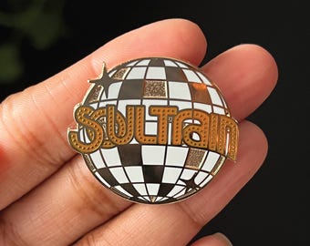 Retro Disco Ball Enamel Pin: Soul Train Inspired 70s Jewelry