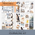 Rainy September Journaling Kit: Printable Planner Stickers (PDF, PNG, Silhouette Cut Files) product logo