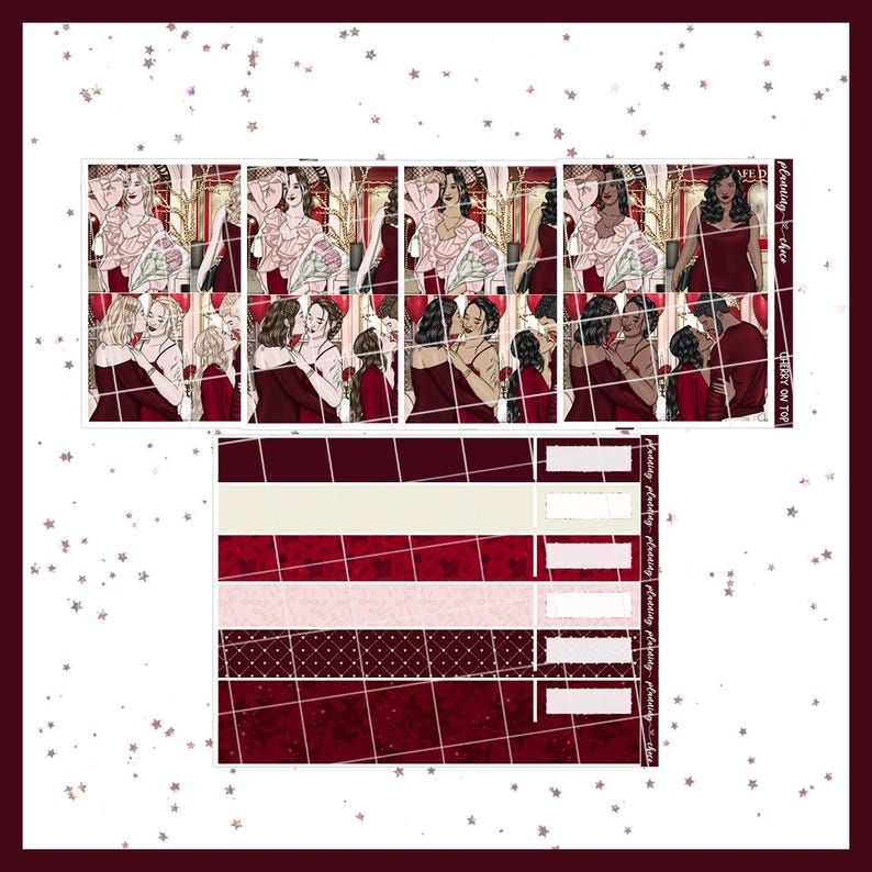 Cherry on Top Weekly Kit : Printable Planner Stickers (PDF, PNG ...