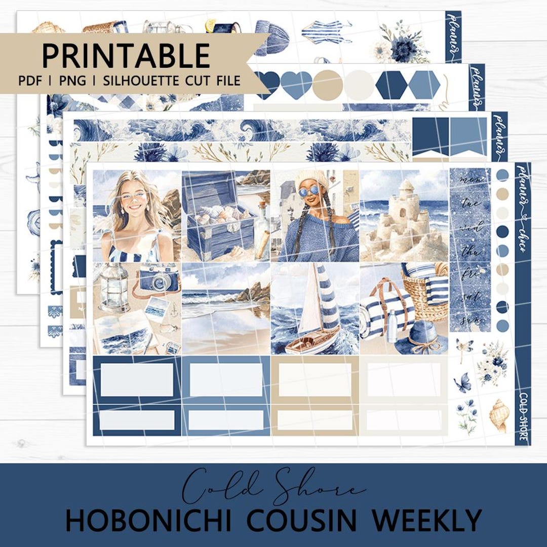 Cold Shore Hobonichi Cousin Weekly Kit : Printable Planner Stickers ...