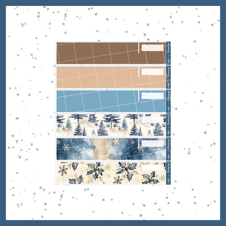 Cozy Winter Weekly Kit : Printable Planner Stickers (PDF, PNG ...