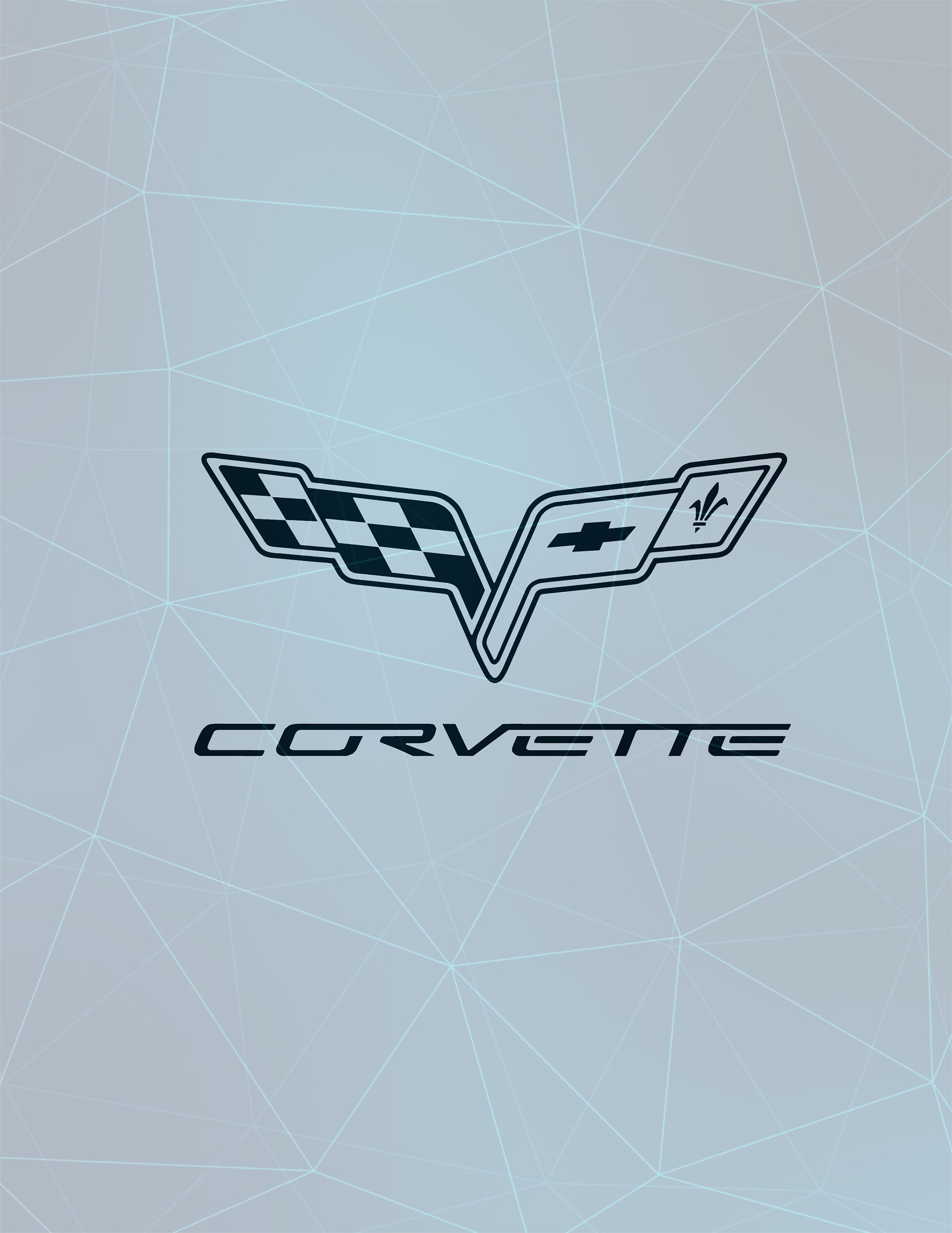 Corvette Flags Chevrolet Classic logo 2005, Vector, Car, Emblem, SVG,…