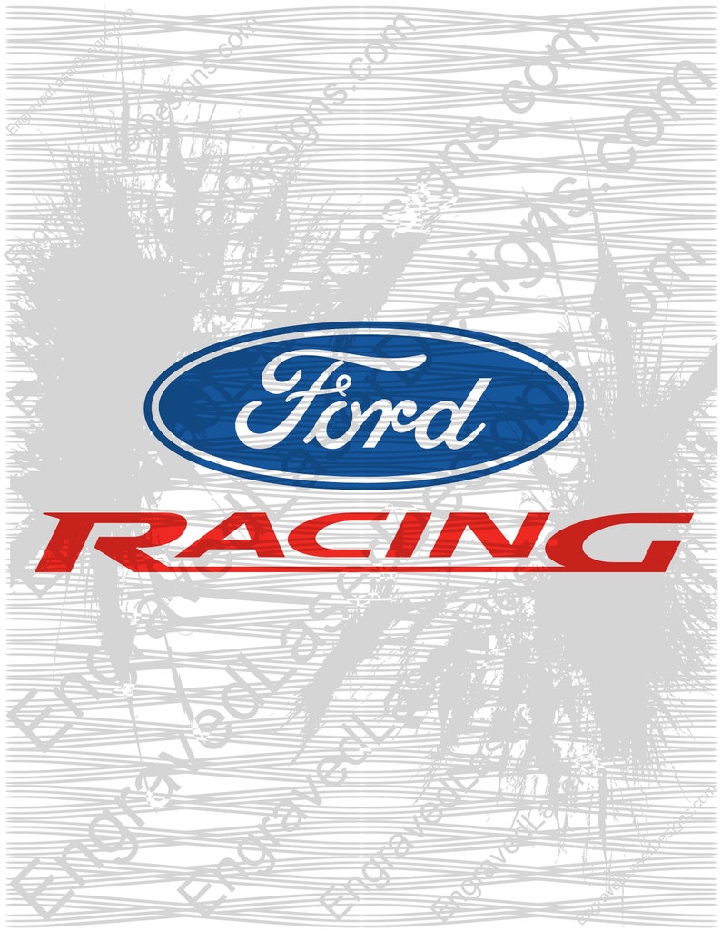 Ford Racing Classic Logo Vector Car Emblem SVG Cut File Etsy