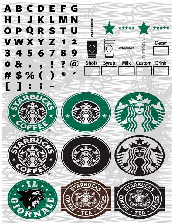 Download Starbucks Logo Svg Starbucks Dxf Starbucks Option Coffee Etsy