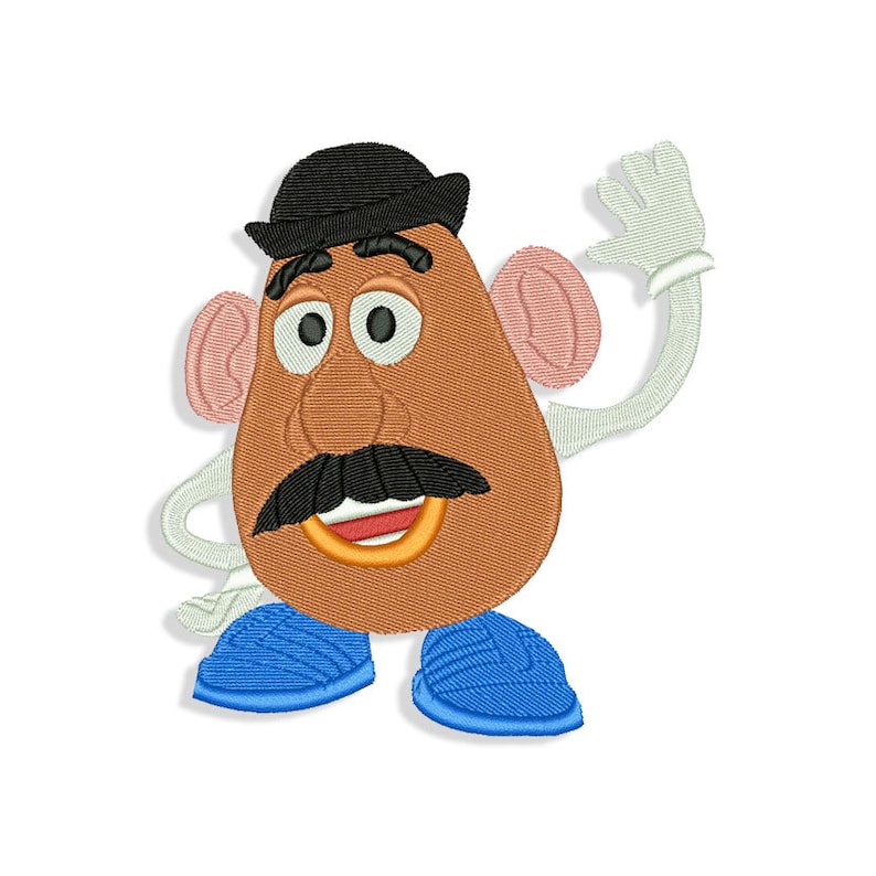 Mr. Potato Head Classic Embroidery Logo Car Emblem Print Etsy