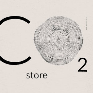 CO2 BUTIK - 100% ekologisk t-shirt miljövänlig klimatförändring trädbudskap bild 2