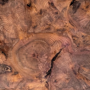 Mesa auxiliar/de centro YEW: hermosa pieza única hecha a mano, con forma de mapa de Gran Bretaña, borde natural, estilo río natural