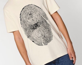 MIGHTY OAK - 100% Organic T-shirt Unisex eco climate change tee shirt acorn sustainable