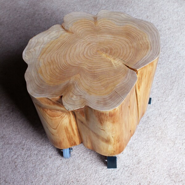 Tree Stump Table Etsy