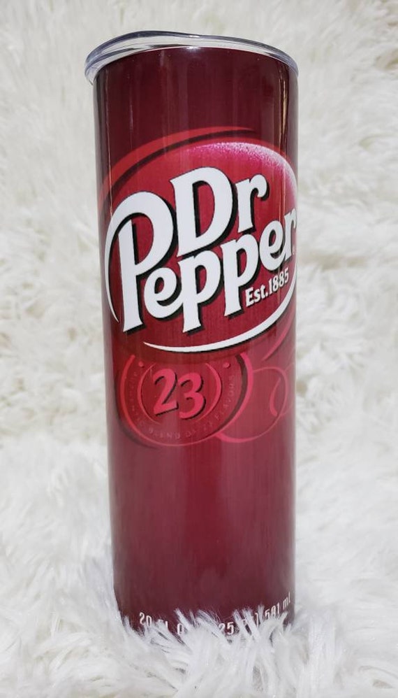 Dr. Pepper - Skinny Steel Tumbler with Straw, 20oz