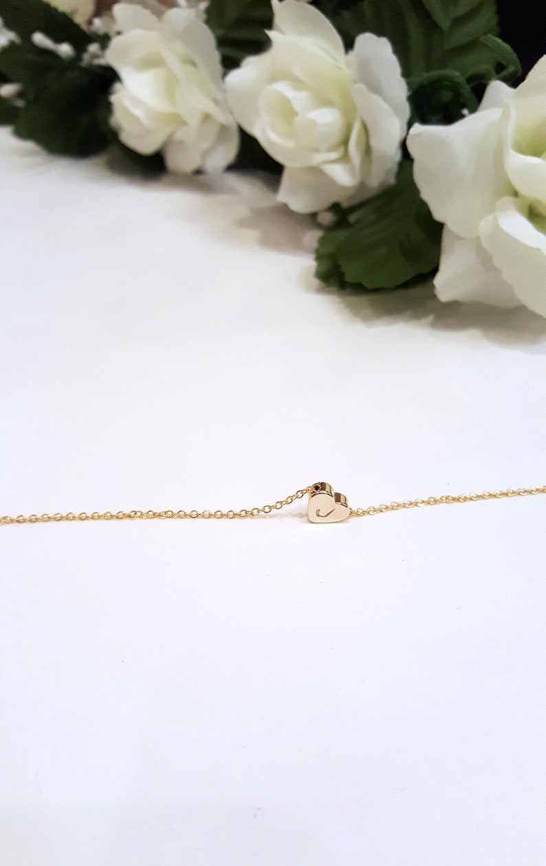 Birthday Gift Necklace \u2022 Small Heart Initial Necklace \u2022 Gift for Woman \u2022 Meaningful Gift \u2022 Happy Birthday To My All Time Favorite Human