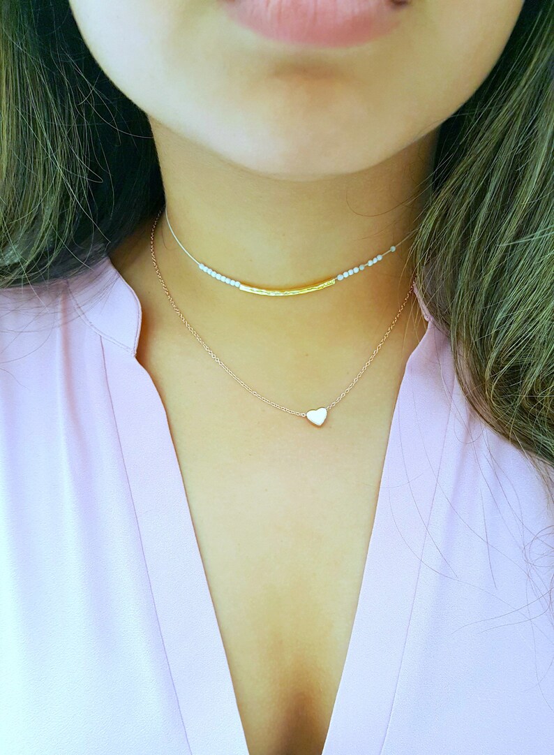 Birthday Gift Necklace \u2022 Small Heart Initial Necklace \u2022 Gift for Woman \u2022 Meaningful Gift \u2022 Happy Birthday To My All Time Favorite Human