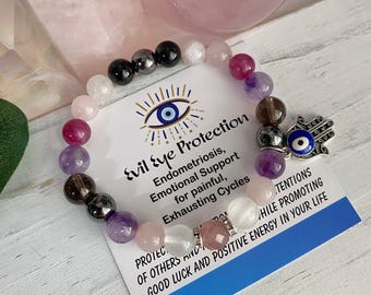 Emotional Support Crystal bracelet for Painful, Exhausting Cycles
